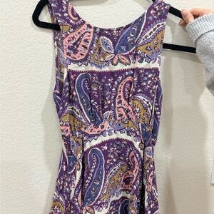 Free People Multicolor Paisley Dress
